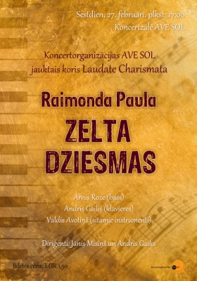 Koncerts "Raimonda Paula zelta dziesmas", jauktais koris "Laudate"