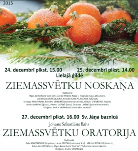 RĪGAS KAMERKORIS "AVE SOL" IELŪDZ UZ KONCERTIEM DECEMBRĪ