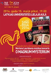 Pasaules koru olimpiādes ieskaņā Mortena Lauridsena mūzikas koncerts O MAGNUM MYSTERIUM