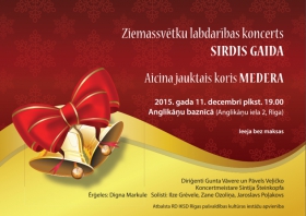 Ziemassvētku labdarības koncerts SIRDIS GAIDA, jauktais koris MEDERA.