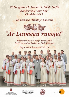 Kamerkora „Muklājs” koncerts „Ar Laimeņu runojūt”
