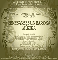 RENESANSES UN BAROKA MŪZIKAS KONCERTS