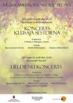 RĪGAS KAMERKORIS "AVE SOL" AICINA UZ KONCERTIEM