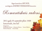 Koncerts ROMANTISKAIS RUDENS