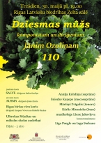 Koncerts DZIESMAS MŪŽS