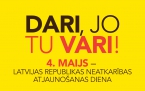 Latvijas Republikas Neatkarības atjaunošanas dienas pasākums Vērmanes dārzā DARI, JO TU VARI!