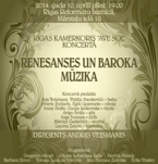 RENESANSES UN BAROKA MŪZIKAS KONCERTS